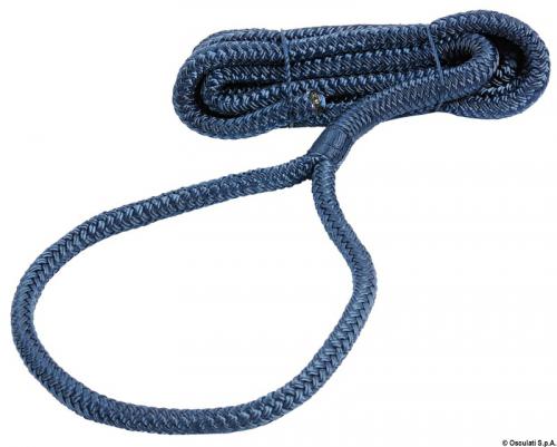 Cima per parabordi impiombata 1,5 m blu Ø 6 mm